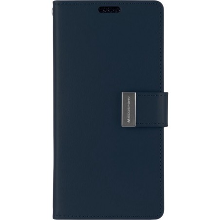 Samsung Galaxy S9 Wallet Case - Goospery Rich Diary - Donker Blauw