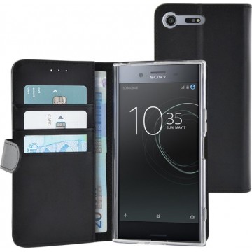 Azuri Sony Xperia XZ Premium hoesje - Walletcase - Zwart