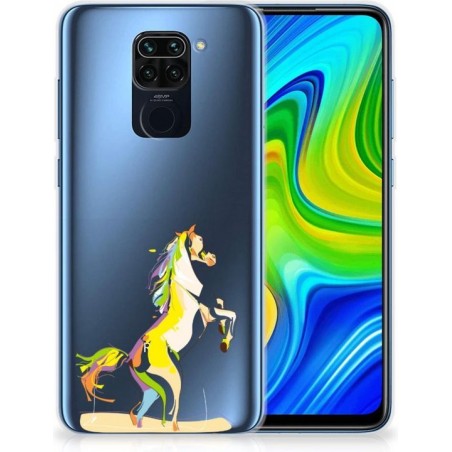 Leuk TPU Back Case Xiaomi Redmi Note9 GSM Hoesje Horse Color