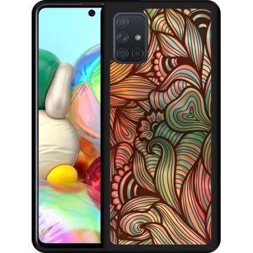 Galaxy A71 Hardcase hoesje Abstract colorful