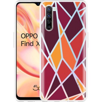 Oppo Find X2 Lite Hoesje Colorful Triangles