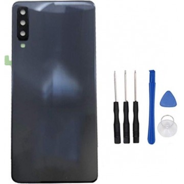 Batterijcover - achterkant geschikt voor de A7 2018  A750 A750F - zwart