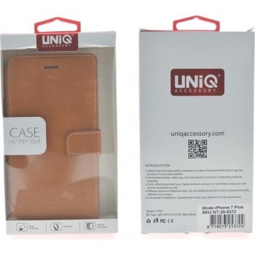 UNIQ Accessory iPhone 7-8 Plus Book Case cover Kunstleer - Bruin