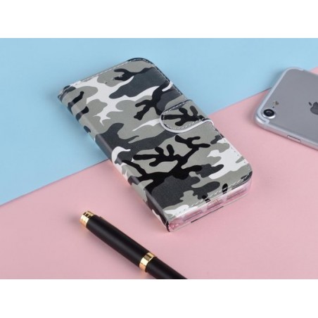 P.C.K. Hoesje/Boekhoesje luxe camouflage print geschikt voor Samsung Galaxy S8