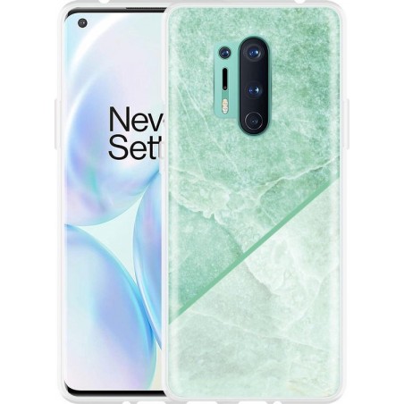 OnePlus 8 Pro Hoesje Green Marble