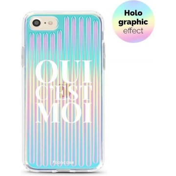 FOONCASE iPhone 7 hoesje TPU Soft Case - Back Cover - Oui C'est Moi (Holographic)