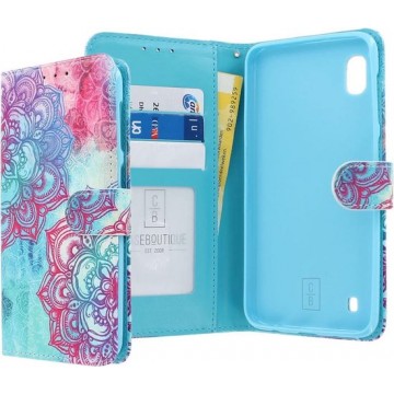 Samsung Galaxy A10 Bookcase hoesje - CaseBoutique - Mandala print Blauw - Kunstleer