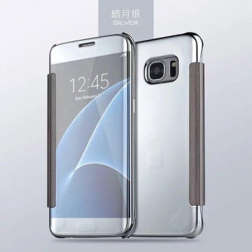 Clear View Cover voor Samsung Galaxy S7 – Zilver