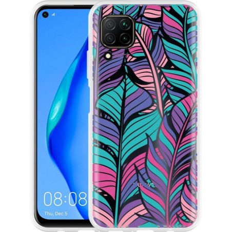 Huawei P40 Lite Hoesje Design Feathers