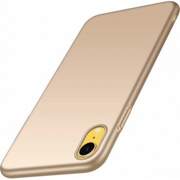 iPhone SE 2020 ultra thin case - goud + Glazen screen protector