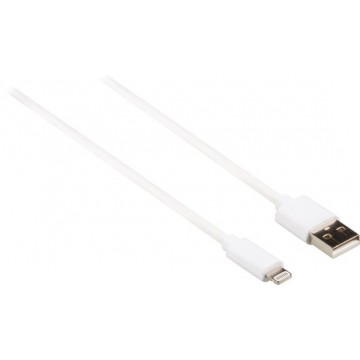 Valueline Lightning naar USB kabel - wit - 3 meter
