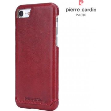 iPhone 8/7 hoesje - Pierre Cardin - Rood - Leer