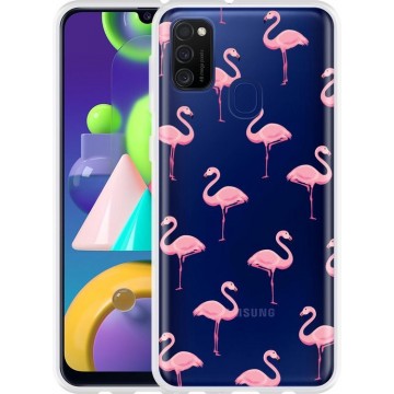 Samsung Galaxy M21 Hoesje Flamingo