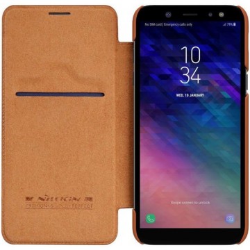 Nillkin Bruin Qin Leather slim booktype Samsung Galaxy A6 (2018)