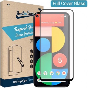 Just in Case Full Cover Tempered Glass Google Pixel 5 Protector - Black