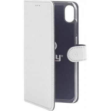 Celly Bookcase Hoesje iPhone XR - Wit