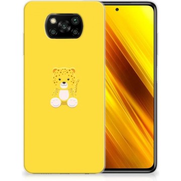 Hippe Hoesjes Xiaomi Poco X3 Telefoon Hoesje Baby Leopard