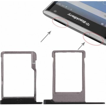 Let op type!! SIM Card Tray + Micro SD Card Tray for Blackberry Priv (Black)