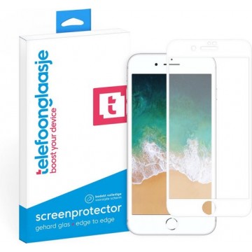 iPhone 7 Plus Glazen screenprotector (FULL COVER) (WIT) | Tempered glass | Gehard glas