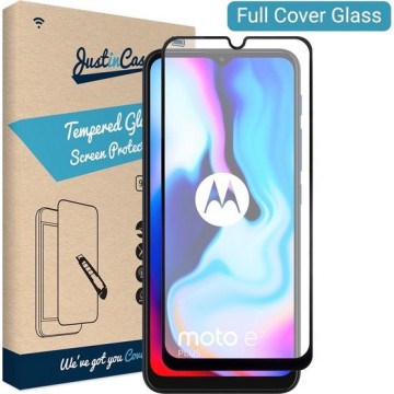 Just in Case Full Cover Tempered Glass Motorola Moto E7 Plus Protector - Black