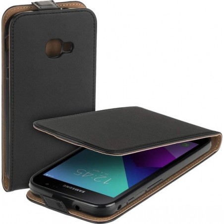 Pearlycase Flipcase hoesje voor Samsung Galaxy Xcover 4s - Eco Zwart