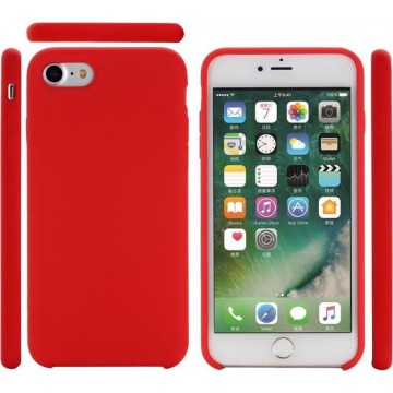 Siliconen, flexibele softcase iPhone 7/8/SE 2020 - rood