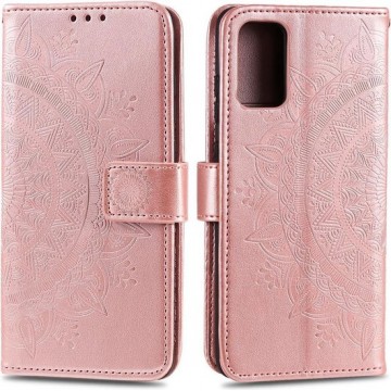 Samsung Galaxy S20 - Flip hoes, cover, case - TPU - LU Leder - Roze