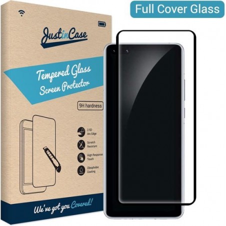 Just in Case Full Cover Tempered Glass Huawei P40 Pro Protector - Black