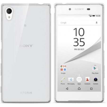 Hoesje CoolSkin3T - Telefoonhoesje voor Sony Xperia Z5 - Transparant wit