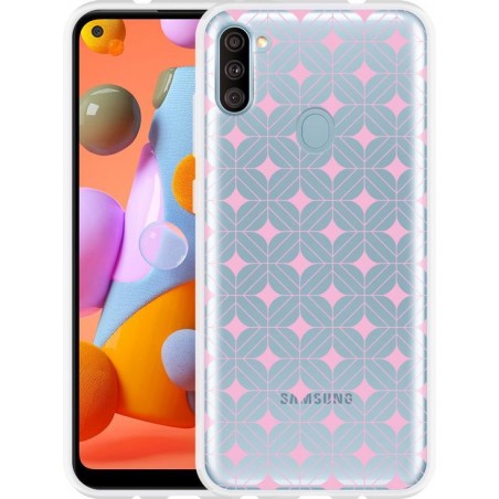 Oppo A72 Hoesje Geometrisch Pink