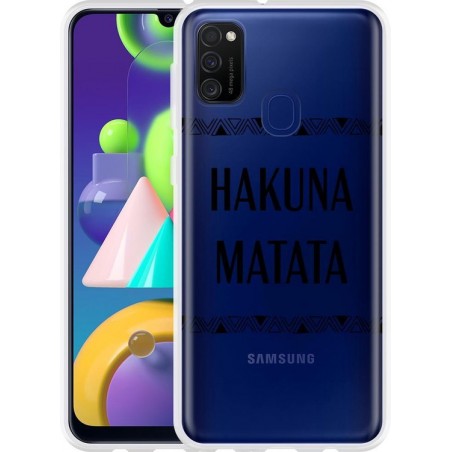 Samsung Galaxy M21 Hoesje Hakuna Matata black