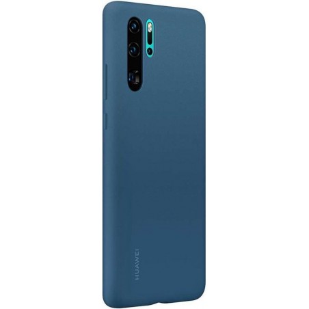 Huawei silicone cover - blauw - voor Huawei P30 Pro