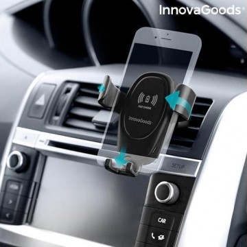 Innovagoods Telefoonhouder Auto dashboard-ventilatierooster -draadloos opladen
