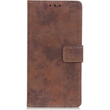 Shop4 - Samsung Galaxy A20e Hoesje - Wallet Case Vintage Bruin