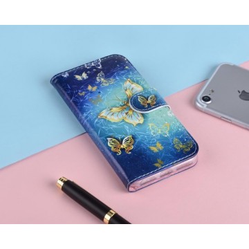 P.C.K. Hoesje/Boekhoesje luxe vlinder print geschikt voor Samsung Galaxy S10