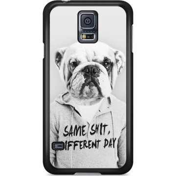 Samsung S5 (Plus) / Neo hoesje - Bulldog | Samsung Galaxy S5 case | Hardcase backcover zwart