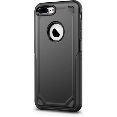 GadgetBay Pro Armor Black beschermend hoesje iPhone 7 Plus 8 Plus - Zwart Case