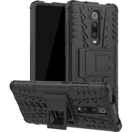 Rugged Hybrid hoesje voor Xiaomi Mi 9T - zwart