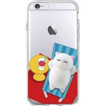 iPhone X / XS - hoes, cover, case - TPU - 3D Squishy Kat