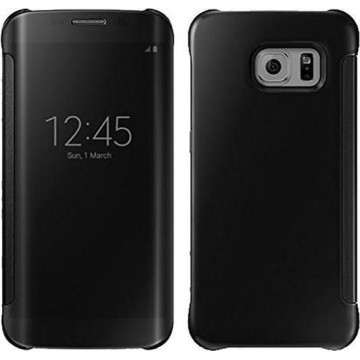 Clear View Cover Set voor Samsung Galaxy S7 Edge – Zwart
