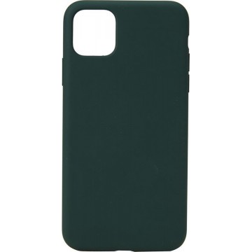iPhone 12 Mini Hoesje Donker Groen - iPhone 12 Mini Case Siliconen Backcover Case - Apple iPhone 12 Mini Case Back Cover