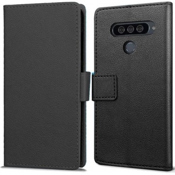 Book Wallet hoesje voor LG G8S ThinQ - zwart