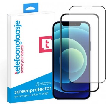 iPhone 12 Screenprotector glas - Met aanbrengtool - Edge to Edge - iPhone 12 Screen protector - Screenprotector iPhone 12