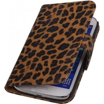 Wicked Narwal | luipaard bookstyle / book case/ wallet case Hoes voor Samsung Galaxy S4 i9500 Panter print