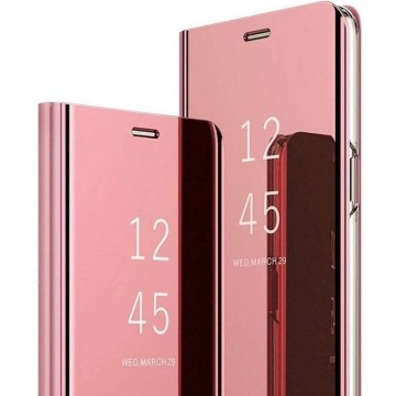 FONU Clear View Case Hoesje Samsung Galaxy S10 - Roze