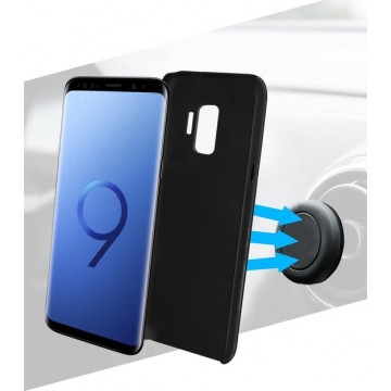 Azuri magnetic backcover & air vent car holder - zwart - voor Samsung Galaxy S9