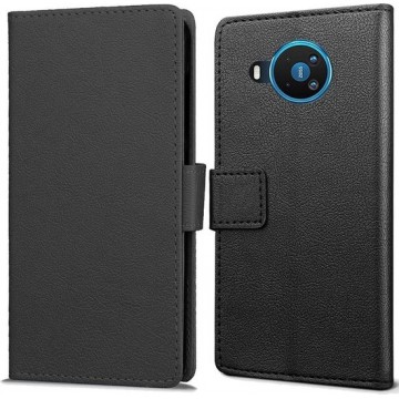 Book Wallet hoesje voor Nokia 8.3 - zwart