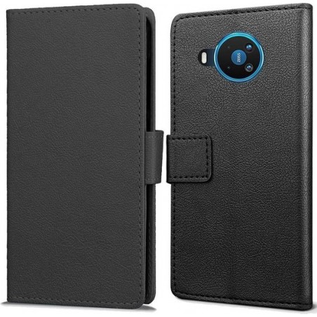 Book Wallet hoesje voor Nokia 8.3 - zwart