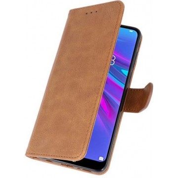 Bookstyle Wallet Case Hoesje voor Huawei Y6 / Y6 Prime 2019 Bruin