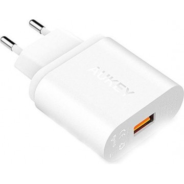 Aukey Quick Charge oplader PA-U28 - tot 75% sneller - Wit